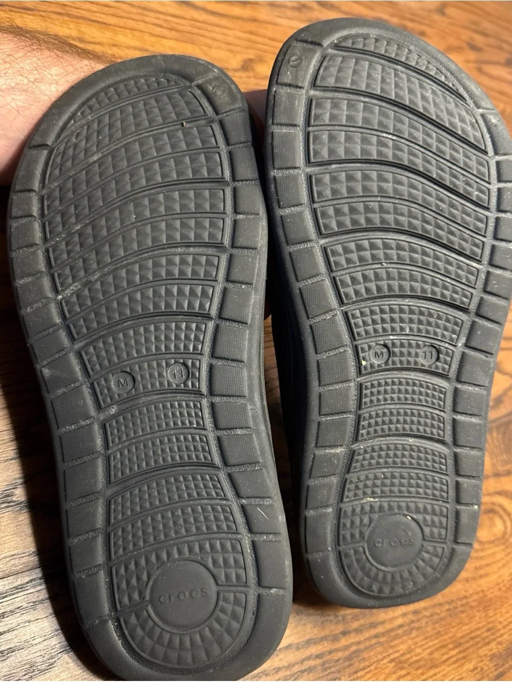 Croc Flip Flop Sandals Black/Gray size 11 M